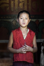 Молодой монах. Сикким. Индия