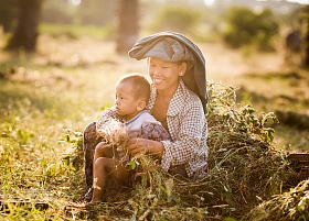 Работа в поле. Мьянма
