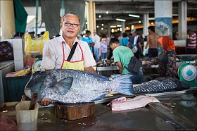 Рыбный рынок в Сандакане
